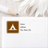 Camping Highway-teken Etiket (Insitu)