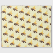 Camping Hiking Adventure met gele kampeerplaatsen Cadeaupapier (Vlak)