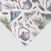 Camping, Hiking, Outdoor en Natuur Geëerd Tissuepapier (Detail)