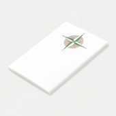 Camping Hiking Outdoor Summer Camp Compass Post-it® Notes (Schuin)
