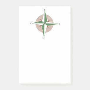 Camping Hiking Outdoor Summer Camp Compass Post-it® Notes