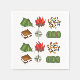 Camping Hiking Outdoor Summer Camp Napkins Servetten