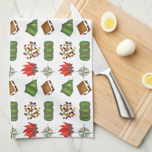 Camping Hiking Outdoor Summer Camp Towel Theedoek (Quarter Fold)