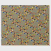 Camping Hiking Trail Mix Snack Camp Foodie Wrap Cadeaupapier (Vlak)