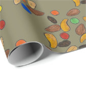 Camping Hiking Trail Mix Snack Camp Foodie Wrap Cadeaupapier (Rol Hoek)