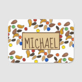 Camping Hiking Trail Mix Snack Food Summer Camp Naamplaatje (Voorkant)