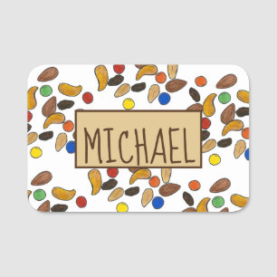 Camping Hiking Trail Mix Snack Food Summer Camp Naamplaatje