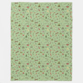 Camping Hiking Trekking Wilderness Pattern Fleece Deken (Voorkant)