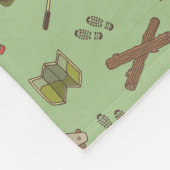 Camping Hiking Trekking Wilderness Pattern Fleece Deken (Hoek)