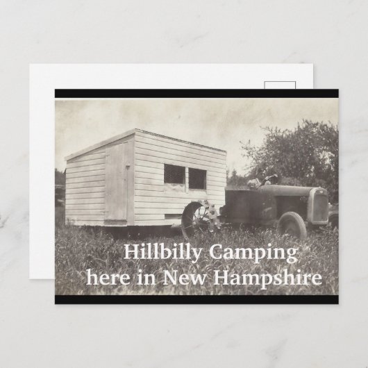 Camping Hillbilly stijl, Briefkaart (Voorkant / Achterkant)