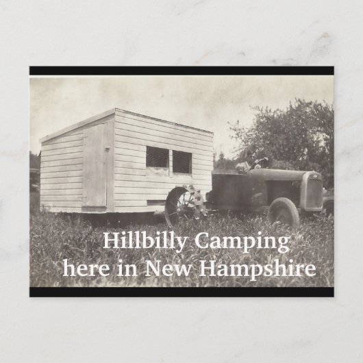 Camping Hillbilly stijl, Briefkaart (Voorkant)