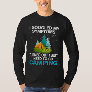 Camping hoeft alleen maar te gaan kamperen t-shirt