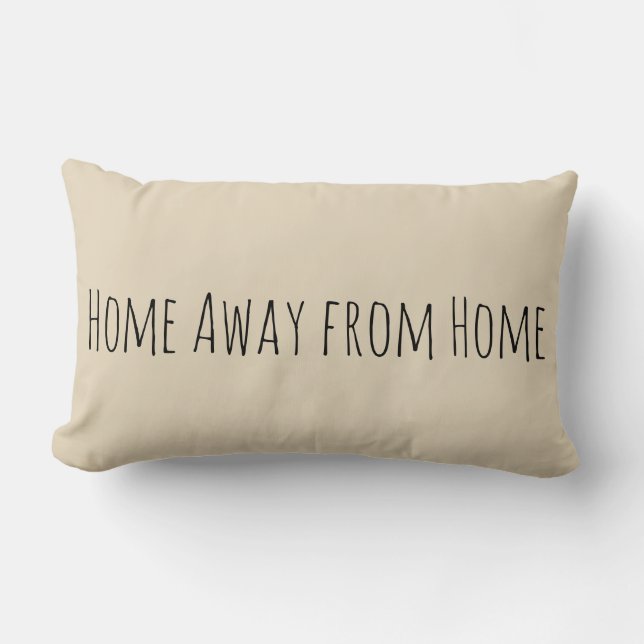 Camping "Home Away from Home" Pillow Kussen (Voorkant)