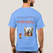 Camping: Home is waar u uw tentontwerp parkeert T-shirt (Achterkant)