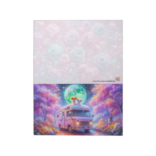 Camping Honden Notitieblok (Linkerzijde)