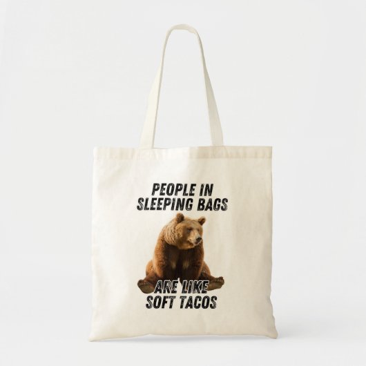 Camping humor, grappige beer camping quote  tote bag (Voorkant)