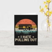 Camping I Hate Pulling Camper Travel T Kaart (Gele Bloem)