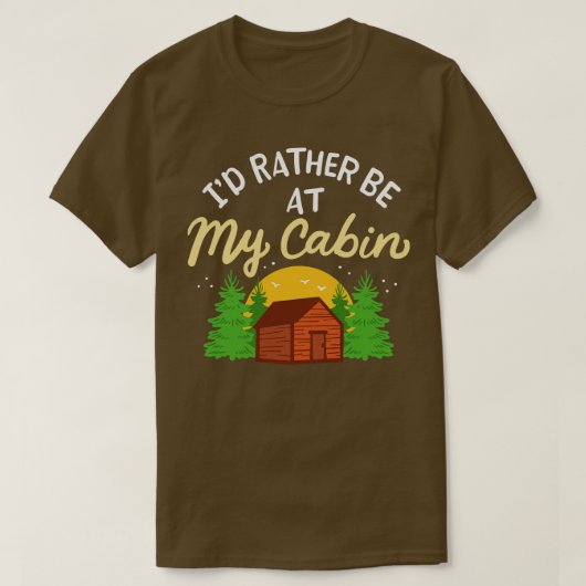 Camping ID liever in mijn hut T-shirt (Design voorkant)