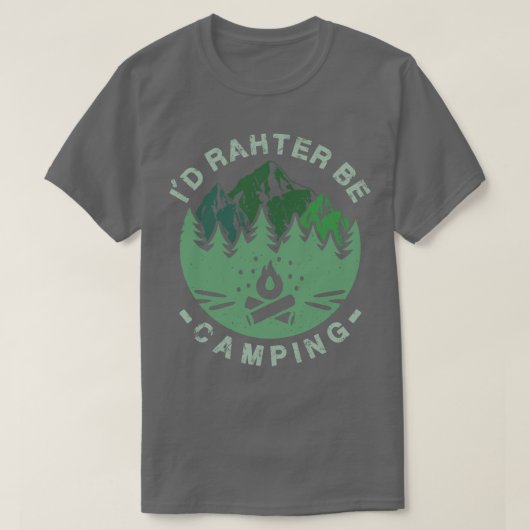 Camping Ik Ging Liever Kamperen 1 T-shirt (Design voorkant)