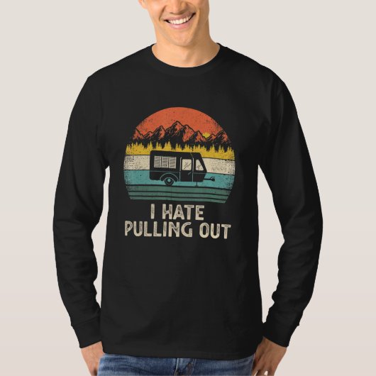 Camping Ik haat het uit elkaar halen van Oude Camp T-shirt (Voorkant)