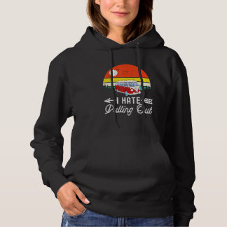 Camping Ik haat Uittrekken Retro Camper Aanhangwag Hoodie