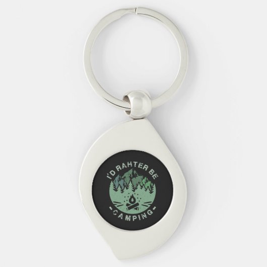 Camping - IK Had Liever Kamperen Sleutelhanger (Voorkant)