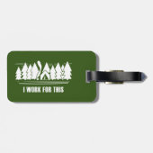 Camping, ik werk voor dit bagagelabel (Achterkant horizontaal)