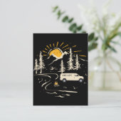 Camping in de bergen van Life Briefkaart (Staand voorkant)