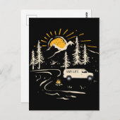 Camping in de bergen van Life Briefkaart (Voorkant / Achterkant)