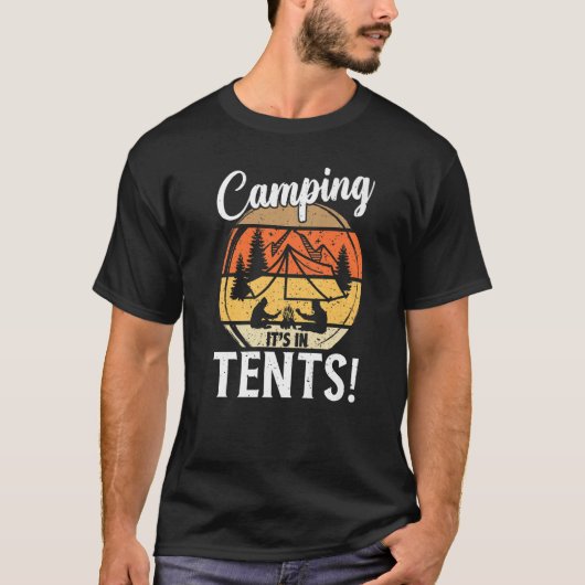 Camping in de Camping Camper Tents T-shirt (Voorkant)