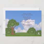 Camping in de uitnodiging tot het indienen van Bos (Achterkant)