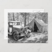 Camping in de vallei van Yakima, 1936 Briefkaart (Voorkant / Achterkant)