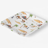 Camping in de woestijn van de Marokkaanse Sahara Papieren Bordje (Gebogen)