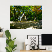 Camping in een cabine met A-Lijst Poster (Thuiskantoor)