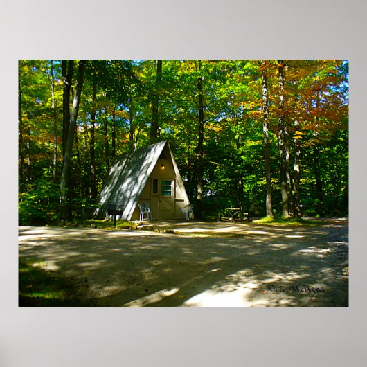 Camping in een cabine met A-Lijst Poster (Voorkant)