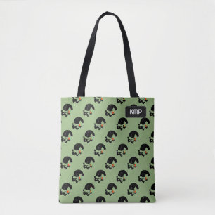 Camping in Great Outdoor - initialen of namen op Tote Bag