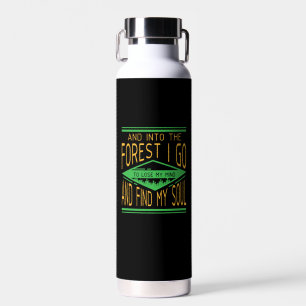 Camping - In het bos ga ik grappig kamperen Waterfles
