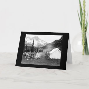 Camping in Indian Henry, Mount Rainier, WA 1922 Kaart