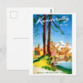 Camping in Kandersteg, Zwitserland Briefkaart (Voorkant / Achterkant)