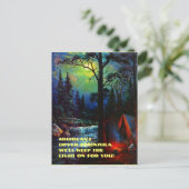 CAMPING IN MICHIGAN'S BOVENDIEN MI-BRIEFKAART BRIEFKAART (Staand voorkant)