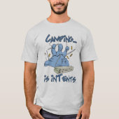Camping Intents is een grappige woordspeling T-shirt (Voorkant)