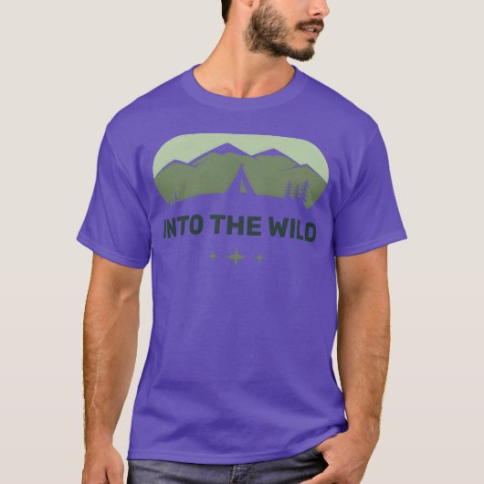 Camping Into the Wild T-shirt (Voorkant)