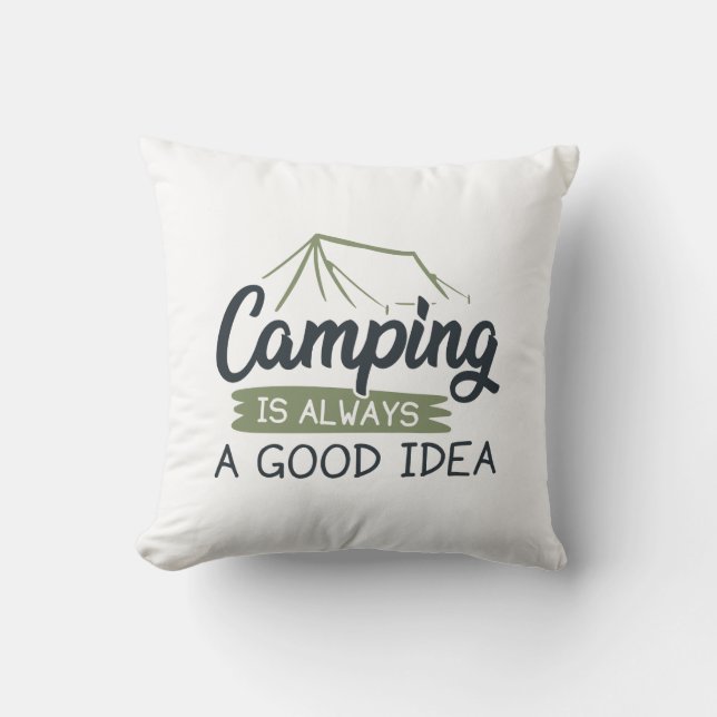 Camping is altijd een goed idee kussen (Voorkant)