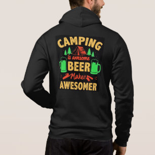Camping is Awesome Beer Maak het Awesomer-67688 Hoodie