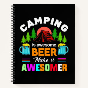 Camping is Awesome Bier Maak het Awesomer-67357 Notitieboek