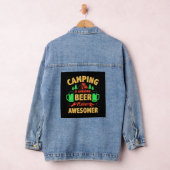 Camping is Awesome Bier Maak het Awesomer-67688 Denim Jacket (Hangar)