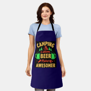 Camping is Awesome Bier Maak het Awesomer-67688 Schort