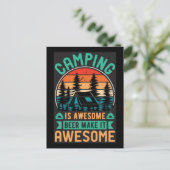 Camping is Awesome Bier Maak het Geweldig-67356 Briefkaart (Staand voorkant)