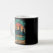 Camping is Awesome Bier Maak het Geweldig-67356 Koffiemok (Voorkant links)