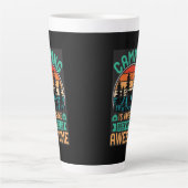 Camping is Awesome Bier Maak het Geweldig-67356 Latte Mok (Voorkant)